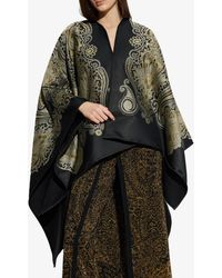 Etro - Paisley Print Wool-Blend Cape - Lyst