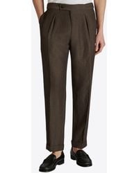 Incotex - Straight-Leg Linen-Blend Pants - Lyst