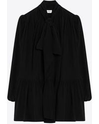 Saint Laurent - Lavallière Dress - Lyst