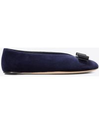 Ferragamo - Vanna Suede Ballet Flats - Lyst