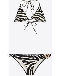 Tom Ford - Zebra Print Halterneck Bikini - Lyst