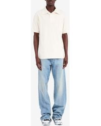Maison Margiela - Logo Print Short-Sleeved Polo T-Shirt - Lyst