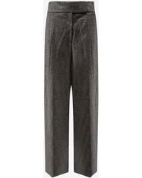 BOSS - Telda Wool-Blend Pants - Lyst