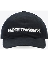 Emporio Armani - Embroidered Logo Baseball Cap - Lyst