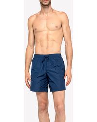 Sundek - Stretch Waist Mid-Length Swim Trunks - Lyst
