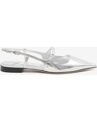 Jimmy Choo - Didi Patent Leather Slingback Flats - Lyst