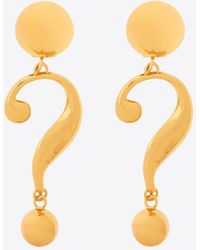 Moschino - House Symbols Drop Earrings - Lyst