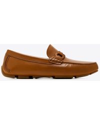 Ferragamo - Byte Gancini Leather Loafers - Lyst