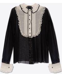 Dolce & Gabbana - Long-Sleeved Chiffon Shirt - Lyst