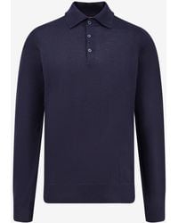 Brunello Cucinelli - Cashmere And Cotton Polo Shirt - Lyst