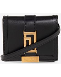 Versace - Greca Goddess Bi-Fold Wallet With Chain Strap - Lyst