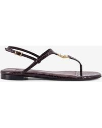 Fendi - Ffold Ayers Flat Thong Sandals - Lyst
