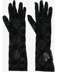 Marine Serre - Flocked Monogram Gloves - Lyst
