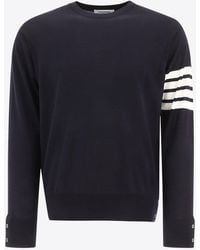Thom Browne - 4-Bar Stripes Wool Sweater - Lyst