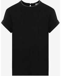 Brunello Cucinelli - Short-Sleeved Crewneck T-Shirt - Lyst