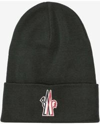 Moncler - Wool Embroidered Beanie - Lyst