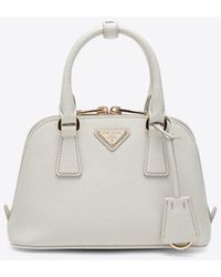 Prada - Promenade Leather Top Handle Bag - Lyst