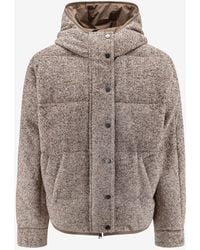 Brunello Cucinelli - Reversible Wool And Silk Puffer Jacket - Lyst