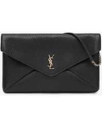 Saint Laurent - Xxl Cassandre Envelope Clutch Bag - Lyst