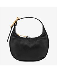 Moschino - Calf Leather Hobo Bag With Morphed Buckle - Lyst