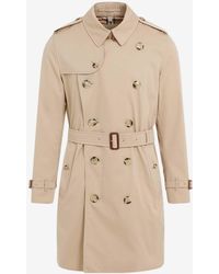 Burberry - Belted Double-Breasted Trench Coat - Lyst