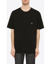 Needles - Embroidered Logo Crewneck T-Shirt - Lyst