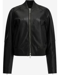 Sportmax - Amour Zip-Up Nappa Leather Jacket - Lyst