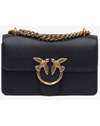 Pinko - Mini Love Soft Leather Crossbody Bag - Lyst