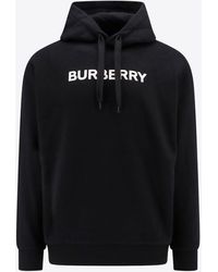 Burberry - Logo-Printed Hooded Sweatshirt - Lyst