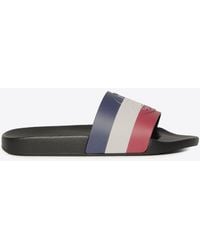Moncler - Basile Slides With Embossed-Logo - Lyst