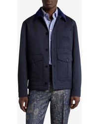 Etro - Stretch Worker Jacket With Maxi Pockets - Lyst