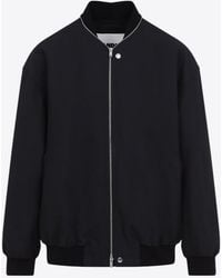 Jil Sander - Zip-Up Bomber Jacket - Lyst