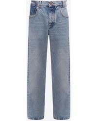 Balmain - Contrast Pocket Jeans - Lyst