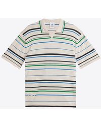 adidas Originals - X Wales Bonner Striped Polo T-Shirt - Lyst