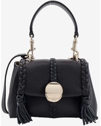 Chloé - Mini Penelope Grained Leather Top Handle Bag - Lyst