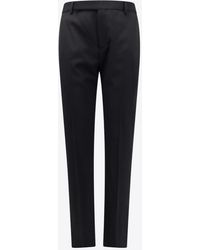 Saint Laurent - Straight-Leg Tailored Wool Pants - Lyst