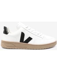 Veja - V-12 Leather Low-Top Sneakers - Lyst