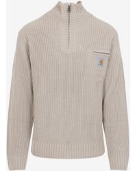Carhartt - Detroit Half-Zip Knitted Sweater - Lyst