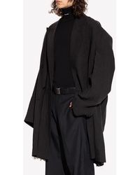 Balenciaga - Double-Breasted Oversized Coat - Lyst