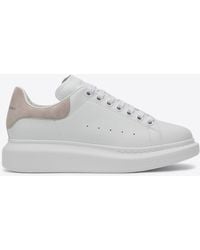 McQueen - Oversized Leather Low-Top Sneakers - Lyst