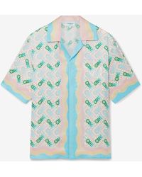 Casablanca - Ping Pong Silk Bowling Shirt - Lyst
