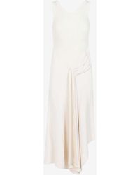 Victoria Beckham - Paneled Midi Sleeveless Dress - Lyst