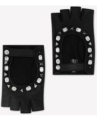 Dolce & Gabbana - Embellished Nappa Leather Gloves - Lyst