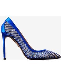 Aquazzura - Passions 105 Crystal-Embellished Pumps - Lyst