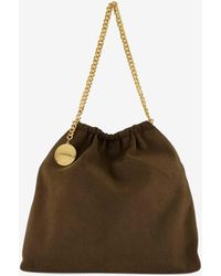 Stella McCartney - Medium Falabella Chain Drawstring Shoulder Bag - Lyst