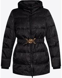 Versace - Barocco Hooded Down Jacket - Lyst