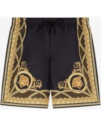 Versace - La Coupe Des Dieux Print Boardshorts - Lyst