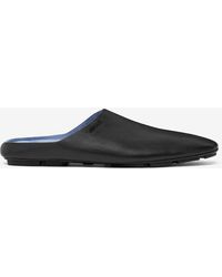 Versace - Villa Calf Leather Logo Slippers - Lyst