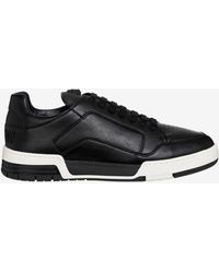 Moschino - Low-Top Faux Leather Sneakers - Lyst