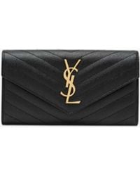 Saint Laurent - Large Cassandre Matelassé Wallet - Lyst